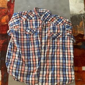Men’s short sleeve purl snap